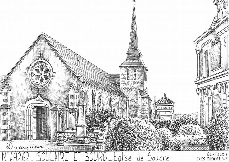 N 49262 - SOULAIRE ET BOURG - église de soulaire